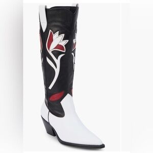 Matisse cool hand black white red women’s  cowboy boots 7
